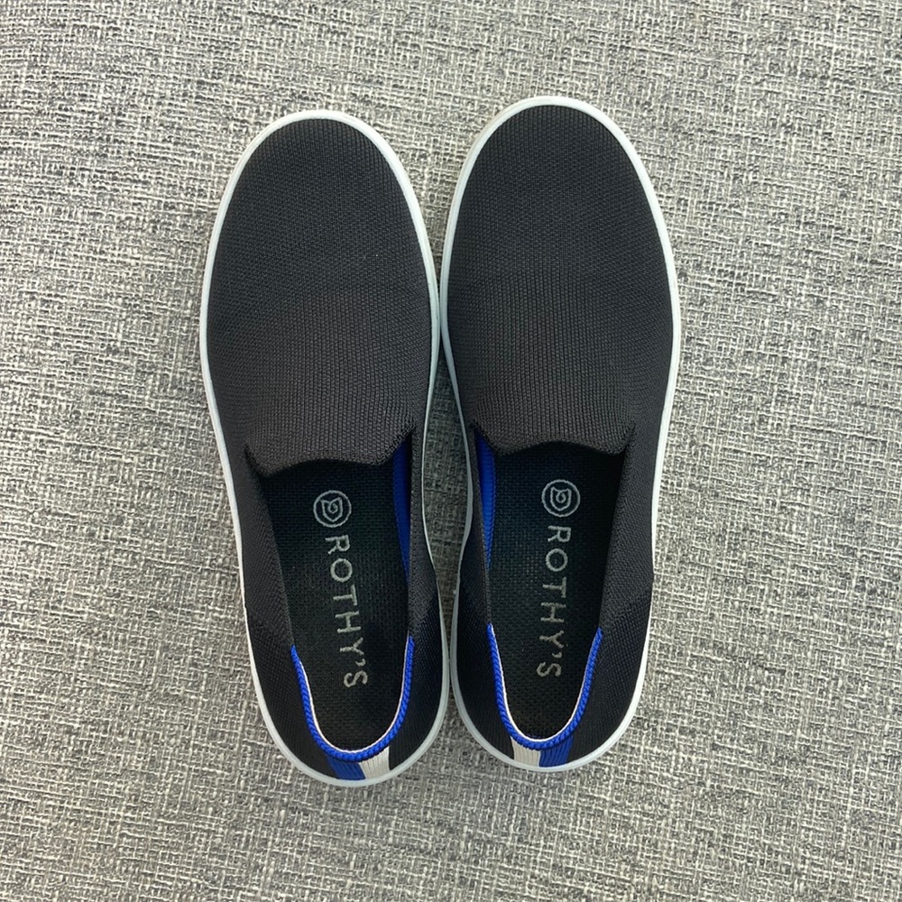 Rothy’s The Slip On Sneaker in Black